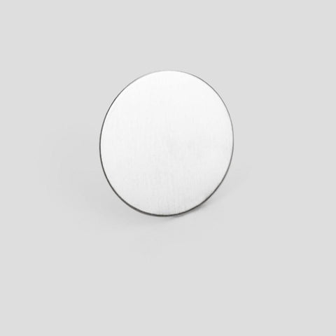 WT Push-to-Open Metal Plate for Push-to-Open Magnet, Ø15mm, Stick-On Adhesive Back – 1pc