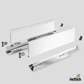 Hettich AvanTech YOU Drawer, Actro Silent 40kg, White The Hettich AvanTech YOU Drawer in White with Actro Silent 40kg runners offers the perfect blend of sleek design, reliable performance, and ultra-quiet functionality. Its 13mm slim side profile, crisp