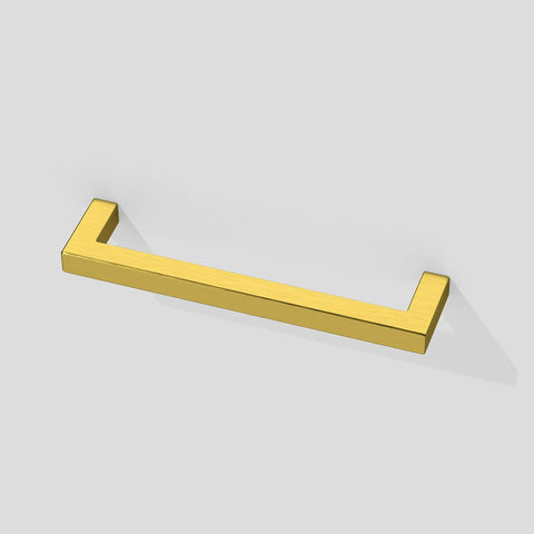 Handle Style 319.G - 10mm Square, Hollow, Brushed Brass Look / Gold