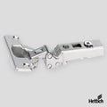 Hettich Intermat W-45 Hinge – -45° Angled Hinge, Press-In | 77720 The Hettich Intermat W-45 Angled Hinge is engineered for unique cabinet applications requiring a -45° opening angle, such as angled returns, corner solutions, or non-standard door alignment