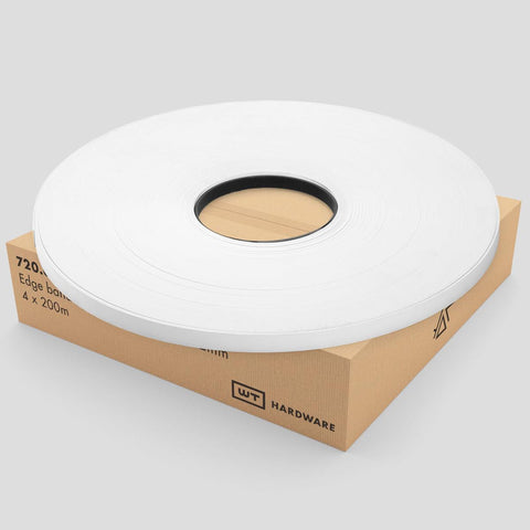 PVC Edging – 1mm x 21mm, White, Un-Glued