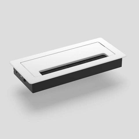 Luna Cable Entry – Aluminium, Soft-Close, White