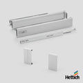 Hettich Atira internal drawer set, 30kg, Silent, Silver Maximise your cabinet’s functionality with the Hettich Atira Internal Drawer Set in Silver, designed for silent performance and sleek storage. Featuring the Quadro Silent System soft-close runners, t
