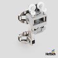 Hettich WingLine L – Push to Move Components (No Spring) Individual wheels for folding sliding door systems Component parts for the Hettich WingLine L Push to Move folding door system. Designed for handle-less cabinet configurations using top-mounted trac