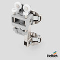 Hettich WingLine L – Push to Move Components (No Spring) Individual wheels for folding sliding door systems Component parts for the Hettich WingLine L Push to Move folding door system. Designed for handle-less cabinet configurations using top-mounted trac