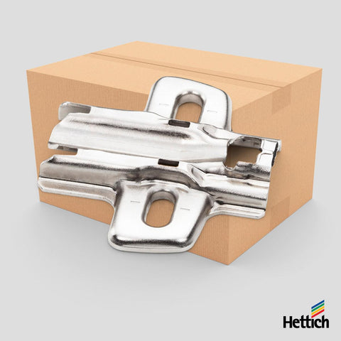 Hettich Sensys Mounting Plate – Cam-Adjustable (No Screws)
