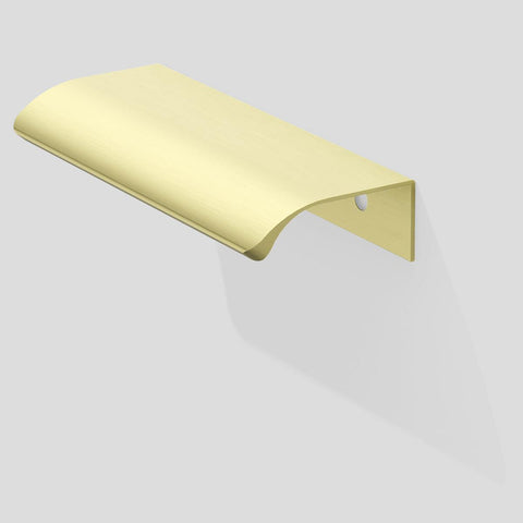 Handle Style 357.G – Curved Lip-Pull, Brushed Gold