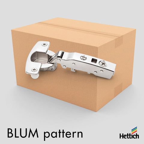 Hettich Sensys Hnge, 110° opening, Full Overlay, BLUM Pattern