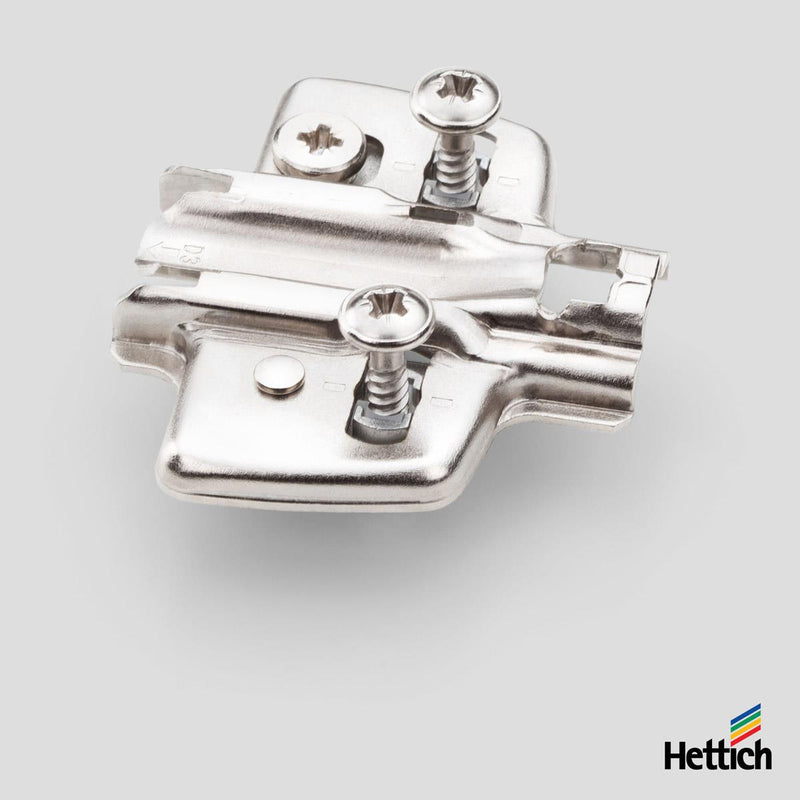 Hettich Sensys Mounting Plate – Cam Adjustable with Split Dowels Precision. Strength. Seamless Adjustment. Engineered for high-performance cabinetry, the Hettich Sensys cam-adjustable mounting plate delivers seamless alignment and long-lasting reliability
