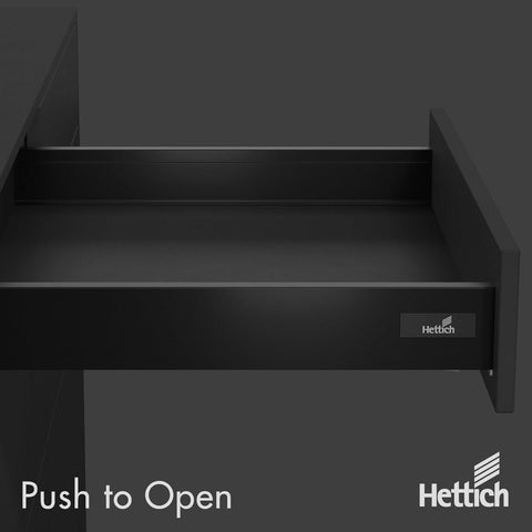 Hettich Atira Drawer – Push-to-Open – 30kg – Anthracite