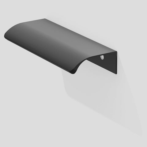 Handle style 357.B - Curved Lip-Pull, Matt black