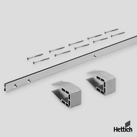 Hettich SlideLine M – Front-Mounted Track for Overlay Doors