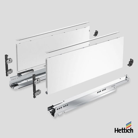 Hettich AvanTech YOU Drawer, Actro Silent 40kg, White
