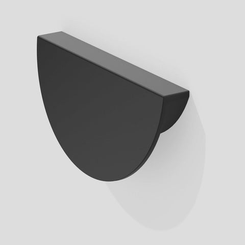 Handle Style 390.B – Half Moon, Semi-Circle – Designer Profile – Matt Black