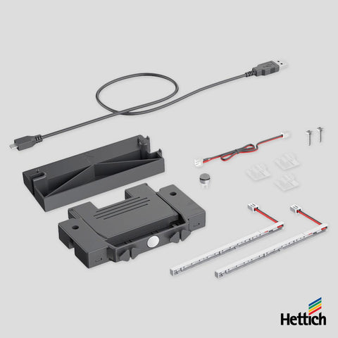 Hettich AvanTech YOU Illumination Inlay Drawer Side