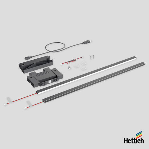 Hettich AvanTech YOU Illumination Design Profile – Anthracite