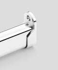 Oval end support - Drop-in, Zinc, Polished chrome