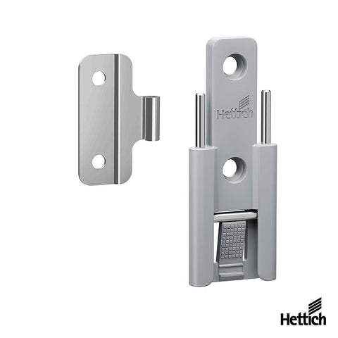 Hettich WingLine L - Centre Hinge Basic, 2 part set, Grey 