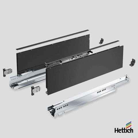 Hettich AvanTech YOU Drawer – Anthracite, Actro Silent 40kg