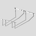 Wine Glass Rack - 2 Rows The WT 2-Row Wine Glass Rack offers a practical and stylish solution for organizing your stemware. Crafted from durable materials, this rack securely holds up to 6 wine glasses, keeping them within easy reach while freeing up cabi