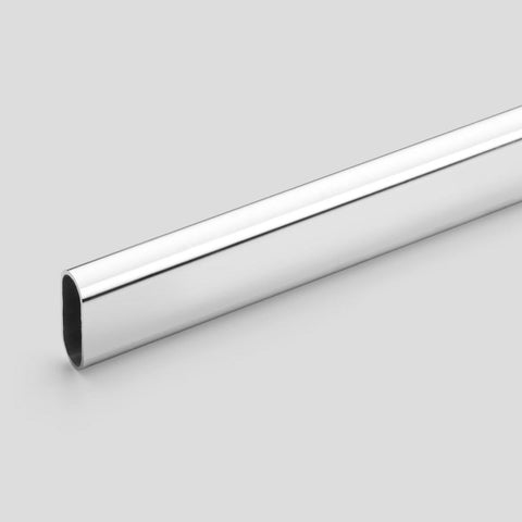 Oval Rod / Hanging Rail - Aluminium 1m