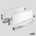 Hettich AvanTech YOU Drawer, Actro Silent 40kg, White The Hettich AvanTech YOU Drawer in White with Actro Silent 40kg runners offers the perfect blend of sleek design, reliable performance, and ultra-quiet functionality. Its 13mm slim side profile, crisp