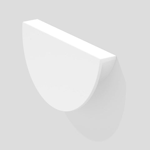 Handle Style 390.W – Half Moon, Semi-Circle – Designer Profile – White