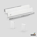 Hettich Atira internal Drawer Set, 30kg, Silent, White Upgrade your cabinetry with the Hettich Atira Internal Drawer Set in White, combining refined design with soft-close technology. Perfect for kitchens, wardrobes, or bathroom vanities, this internal dr