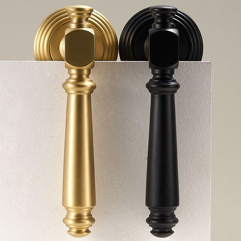 Brooks Solid Brass Door Lever | Black