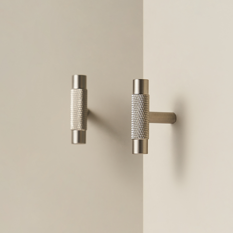 Hans Solid Brass Handle | Satin Nickel XS - XXXL