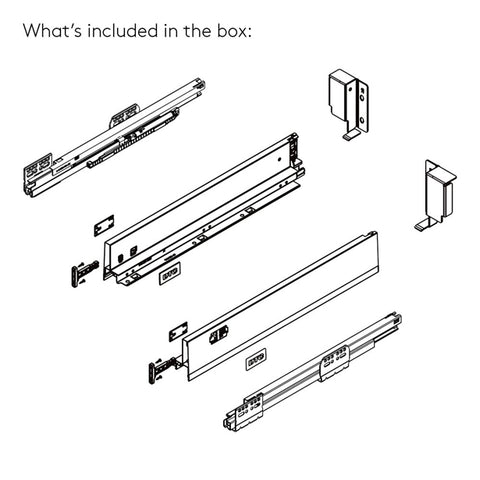 DTC Dragon Pro Drawer Kit | Tilt Adjust, 40 kg — Matt Black