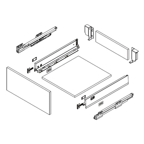 DTC Dragon Pro Drawer Kit | Tilt Adjust, 40 kg