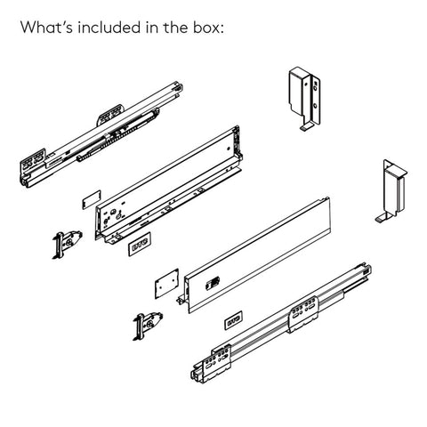 DTC Dragon Pro Drawer Kit | Tilt Adjust, 40 kg — Matt Grey