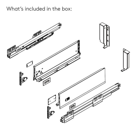 DTC Dragon Pro Drawer Kit | Tilt Adjust, 40 kg — Matt Black