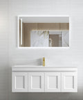 Hampton MKII Matte White Ceramic Top Single Basin Vanity Vanity Otti Australia 1200mm  