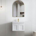 Hampton MKII Matte White Ceramic Top Single Basin Vanity Vanity Otti Australia 600mm  