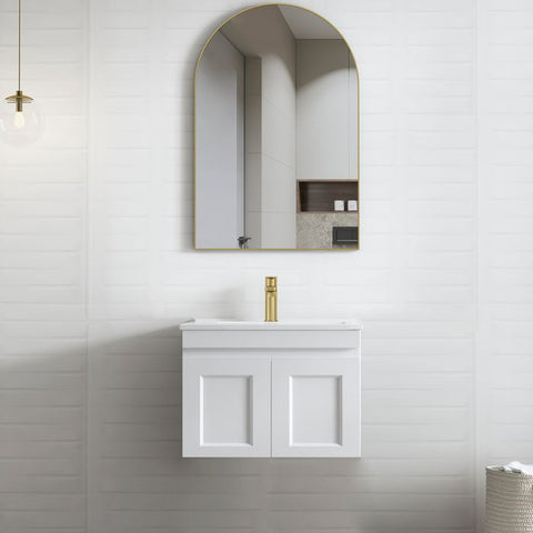 HAMPTON Mark II Wall Hung Vanity 600mm Satin White