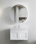 Hampton MKII Matte White Ceramic Top Single Basin Vanity Vanity Otti Australia 750mm  