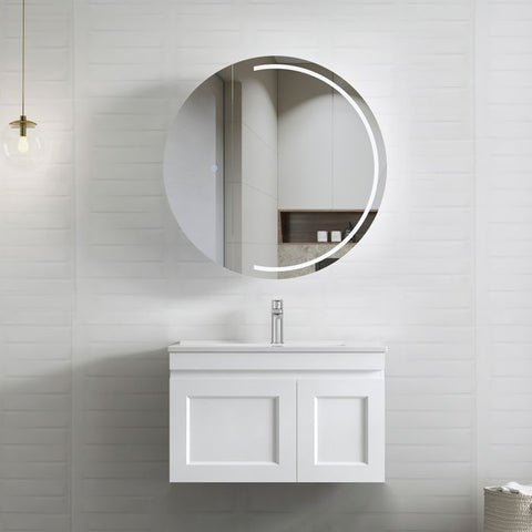 HAMPTON Mark II Wall Hung Vanity 750mm Satin White