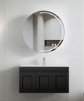 Hampton MKII Matte Black Ceramic Top Single Basin Vanity Vanity Otti Australia 900mm  