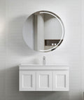 Hampton MKII Matte White Ceramic Top Single Basin Vanity Vanity Otti Australia 900mm  