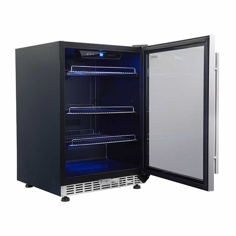 Vino Pro 154L Glass Door Wine Chiller in Black (HUS-DC54-BK-ZY)