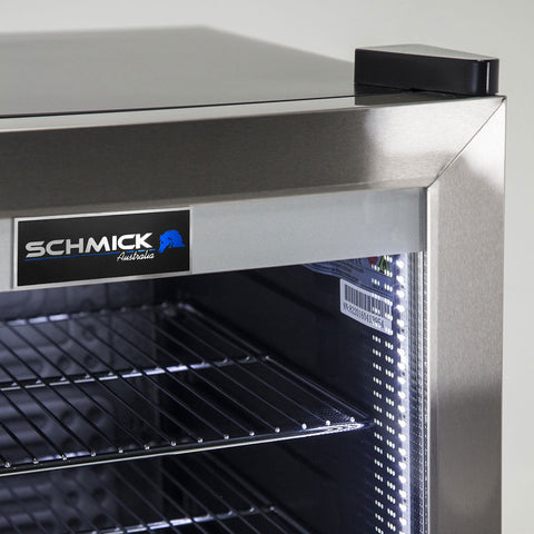 AAA Schmick Tropical Triple Glazed Outdoor Glass Bar Fridge 70 Litre - Model HUS-SC70-SS: Built for indoors or out