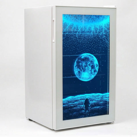 Schmick CyberPunk Under Zero Bar Fridge With Multi Led Color Display - Model HUS-SC88-ZZ