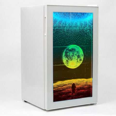 Schmick CyberPunk Under Zero Bar Fridge With Multi Led Color Display - Model HUS-SC88-ZZ