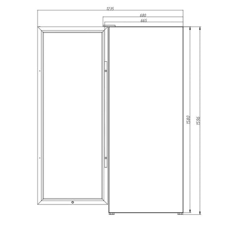 Vino Pro 380L Dual Zone Freestanding Wine Fridge in Stainless Steel (HUS-WC128D-ZY)