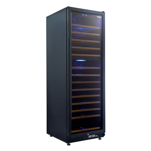 Vino Pro 440L Dual Zone Freestanding Wine Fridge in Black (HUS-WC168D-BK-ZY)