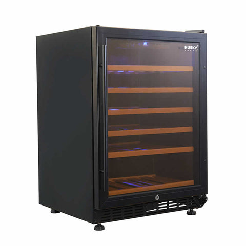 Vino Pro 154L Single Zone Wine Fridge in Black (HUS-WC54S-BK-ZY)