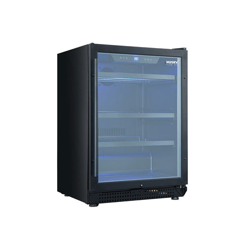 Riserva 154L Wine Chiller in Black - Right Hinge (HUSDSC54MBZYRH)