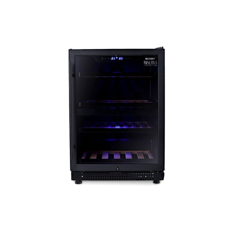 Riserva 154L Dual Zone Wine Fridge in Black (HUSWS54DMBZY)